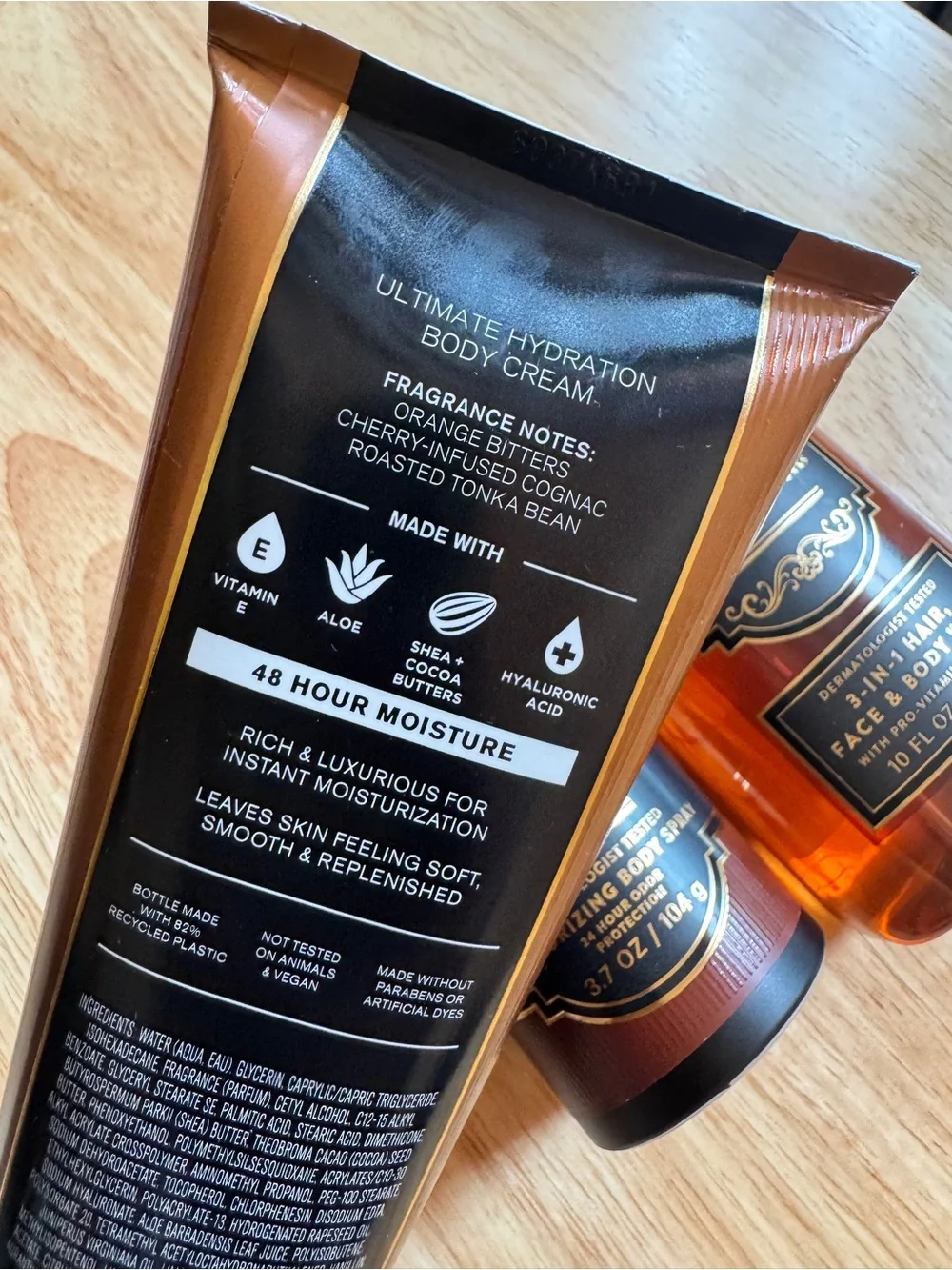 Bath & Body Works Crafted Cognac Men's Grooming Set - Brown, Black, Gold
